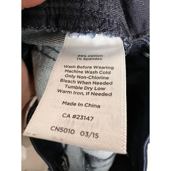 Talbots Flawless Five-Pocket Dark Wash Mid Rise Skinny Jeans Size 2 - Picture 10 of 10